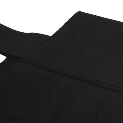 Machine-stitched triangular area for better support during falls