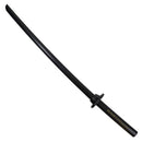 Bokken Supérieur Shima Kokutan (Ebène d'Asie) avec Tsuba & Tsubadome - Signature dorée - Par Maître Aramaki