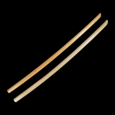 Bokken Tsubanashi Supérieur - Chêne Rouge / Blanc