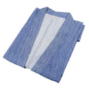 Samue Deluxe Chijimi en coton, Bleu - Veste