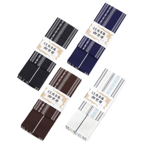 Kaku-Obi Soie du Japon Ceinture Large Traditionnelle 「角帯」