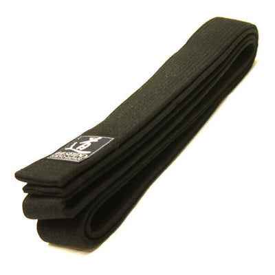 Slim Black Belt for Aikido