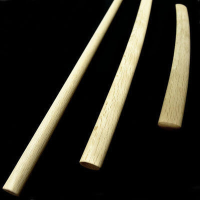 Set Bokken Yagyu Ryu, Jo & Tanto Long - Chêne Blanc
