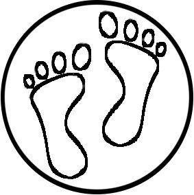 [Custom Logo Engraving] Feet Design (US Military symbol)