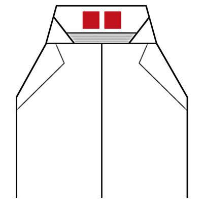 Broderie Hakama - Koshiita Extérieur (plaque arrière)