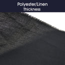 Polyester/linen Thickness